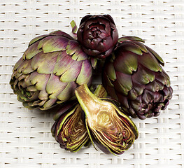 Image showing Perfect Raw Artichokes