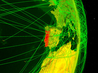 Image showing Portugal on digital Earth