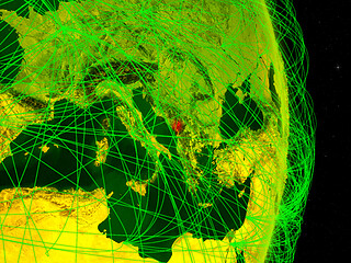 Image showing Montenegro on digital Earth