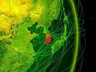 Image showing South Korea on digital Earth