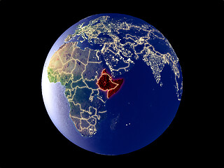 Image showing Horn of Africa on Earth from space