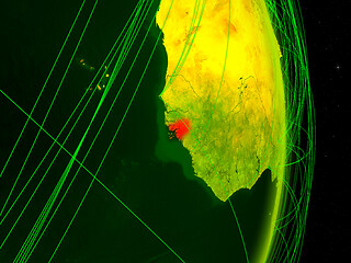 Image showing Guinea-Bissau on digital Earth