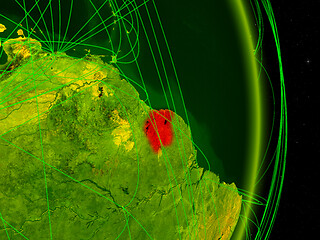 Image showing Suriname on digital Earth