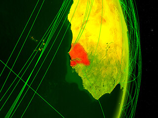 Image showing Senegal on digital Earth