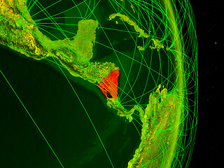 Image showing Nicaragua on digital Earth