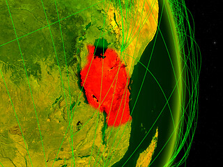 Image showing Tanzania on digital Earth