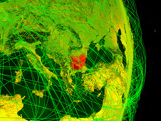 Image showing Bulgaria on digital Earth