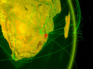 Image showing eSwatini on digital Earth