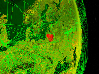 Image showing Lithuania on digital Earth