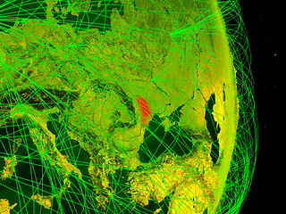 Image showing Moldova on digital Earth