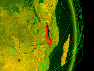 Image showing Malawi on digital Earth