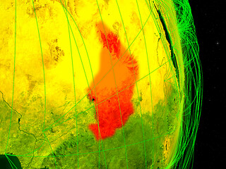 Image showing Chad on digital Earth