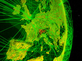 Image showing Switzerland on digital Earth