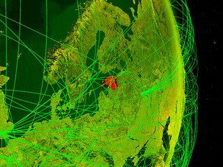 Image showing Estonia on digital Earth