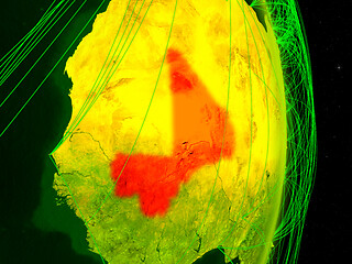 Image showing Mali on digital Earth