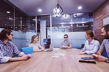 Image showing startup business team on meeting at modern office