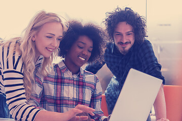 Image showing Multiethnic startup business team on meeting