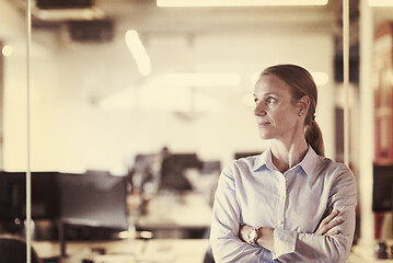 Image showing portrait of casual business woman at office