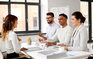 Image showing recruiters having job interview with employee