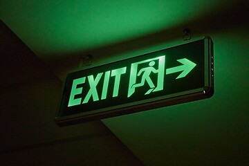 Image showing Emergency Exit Sign