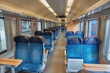 Image showing Passenger Train interior