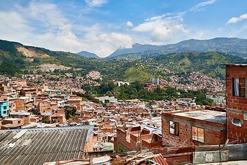 Image showing View of Comuna 13 in Medellin