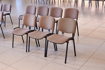 Image showing Rows of Chairs