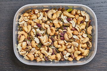 Image showing Nuts and seed in a box