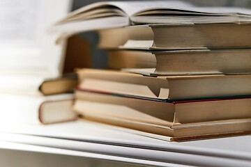 Image showing Books on a shelf