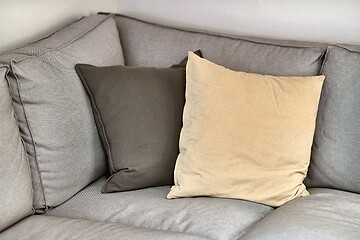 Image showing Couch with pillows