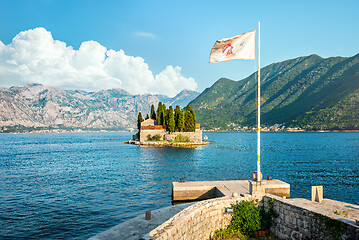 Image showing George Island near town Perast