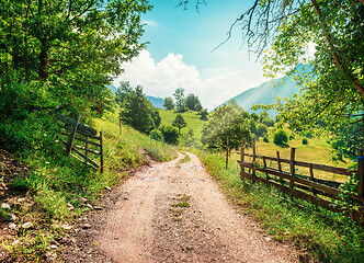 Image showing Road in a canyon