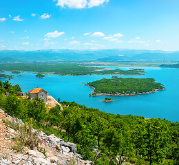 Image showing Mountains and Skadar lake