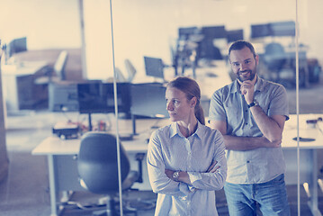 Image showing business couple at office