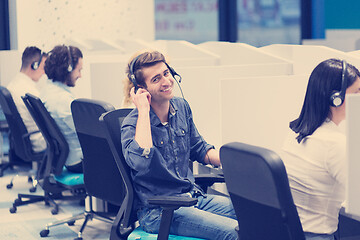 Image showing Call center operators