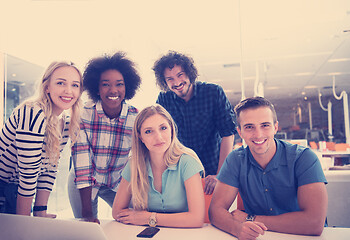 Image showing Multiethnic startup business team on meeting