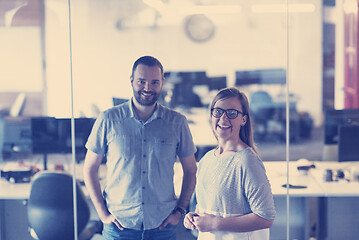 Image showing business couple at office