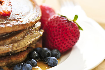 Image showing Stack of pancakes