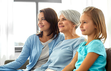 Image showing portrait of mother, daughter and grandmother