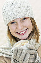 Image showing Winter girl