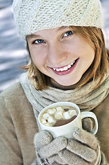 Image showing Winter girl