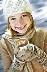 Image showing Winter girl