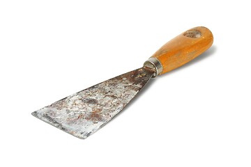 Image showing Old dirty scraper