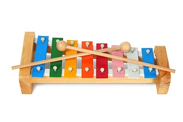 Image showing Xylophone on white