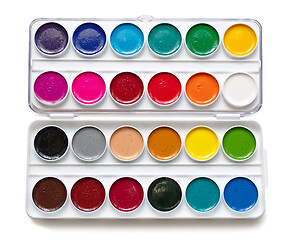 Image showing watercolor package on a white background