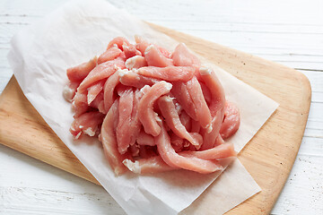 Image showing fresh raw pork meat pieces