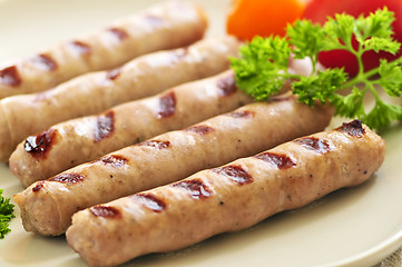 Image showing Breakfast sausages