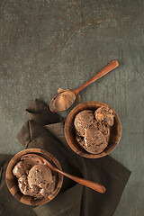 Image showing Chocolate ice cream