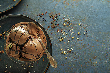 Image showing Chocolate ice cream