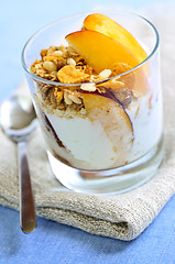 Image showing Serving of yogurt and granola